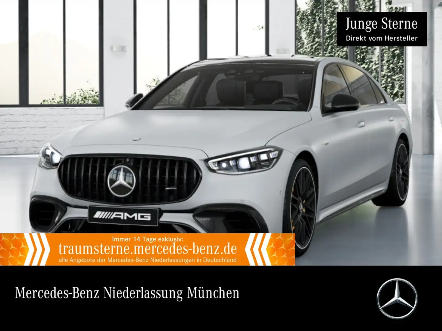 Mercedes-Benz S 63 AMG S 63 E PANO+DIGITAL-L+BURMESTER3D+FAHRASS+TV Weiß - 1