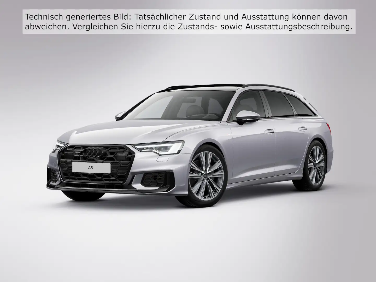 Audi A6 Design S line 50 TDI qu. tiptr. Silber - 2