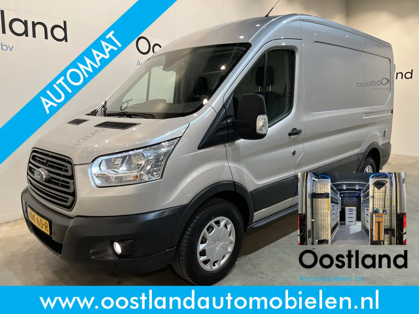 Ford Transit 350 2.0 TDCI L2H2 Trend 130 PK Automaat Servicebus Grijs - 1