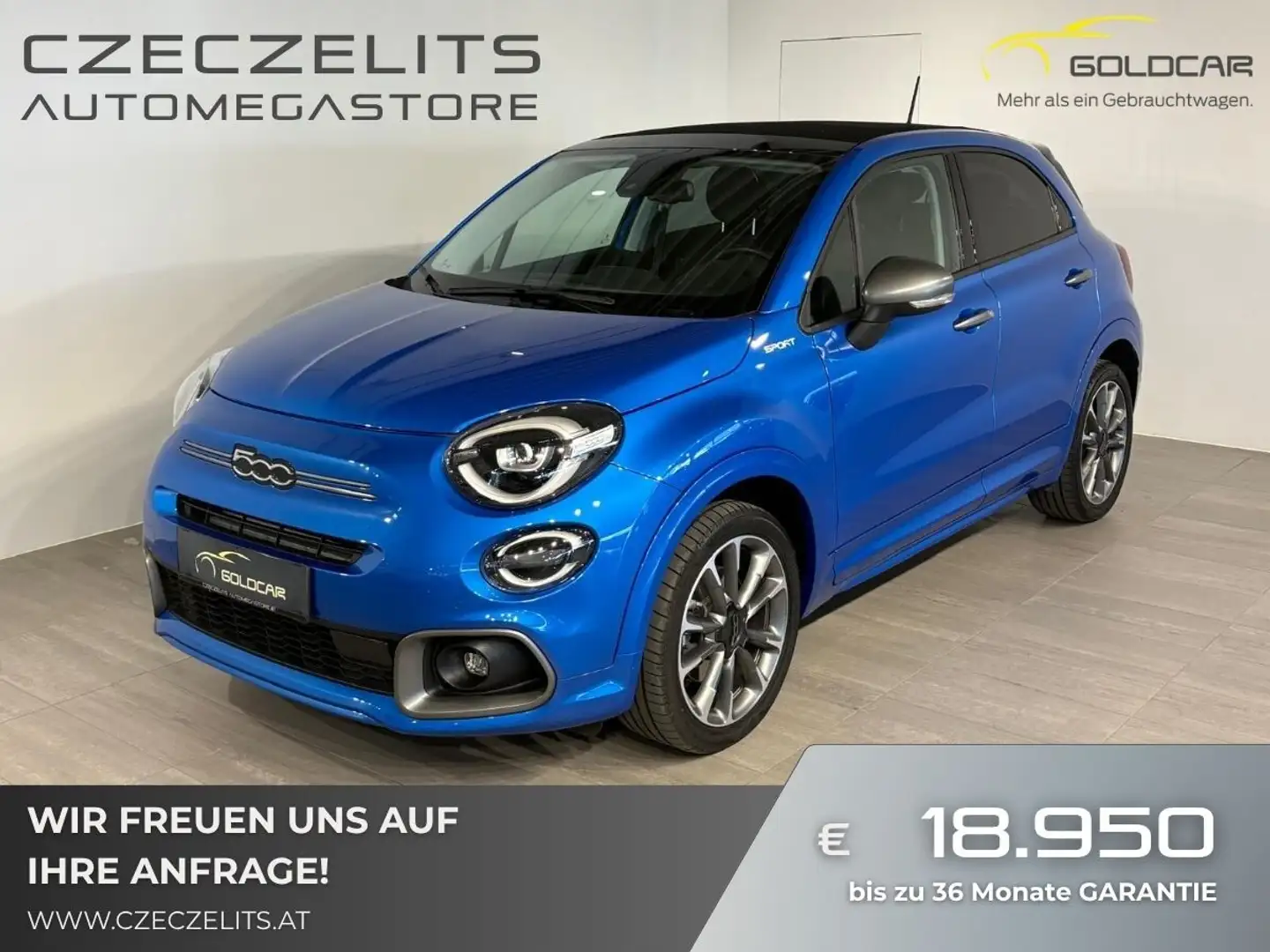 Fiat 500X Dolcevita Hybrid 130 7-Gang-DCT Blau - 1