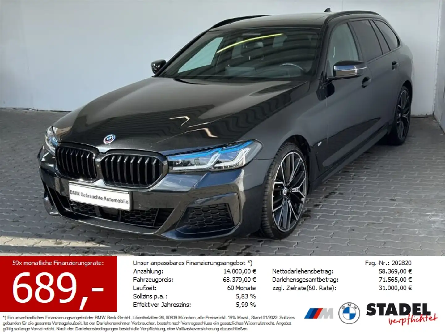 BMW 540 d xDr Tour. M Sport Navi.LED.Standhz.HuD.360° Schwarz - 1
