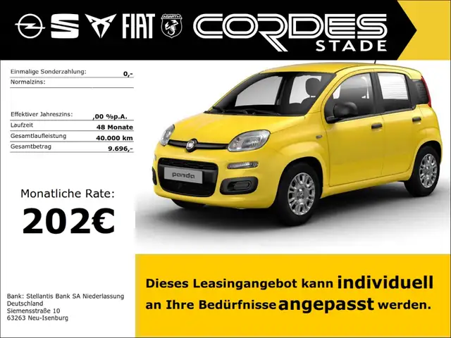 Fiat New Panda 1.0 Hybrid 48kW (65PS) Manuell ICON Musikstreaming