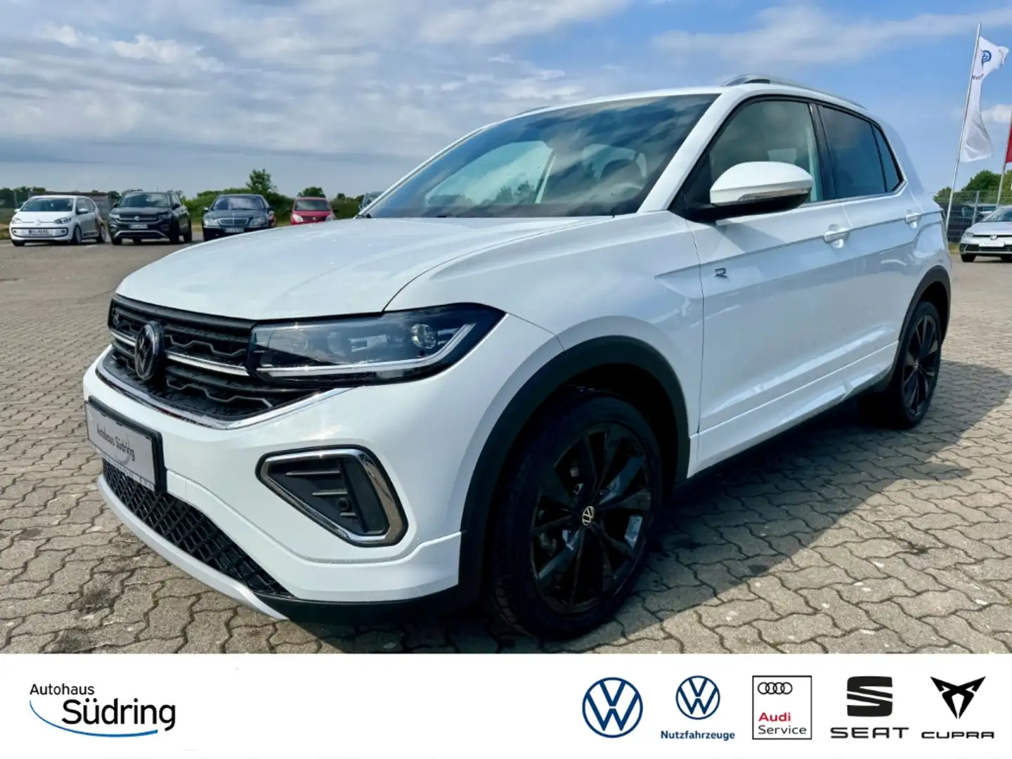 Volkswagen T-Cross 1,5 TSI R-Line DSG AHK Navi Matrix-LED Bianco - 1