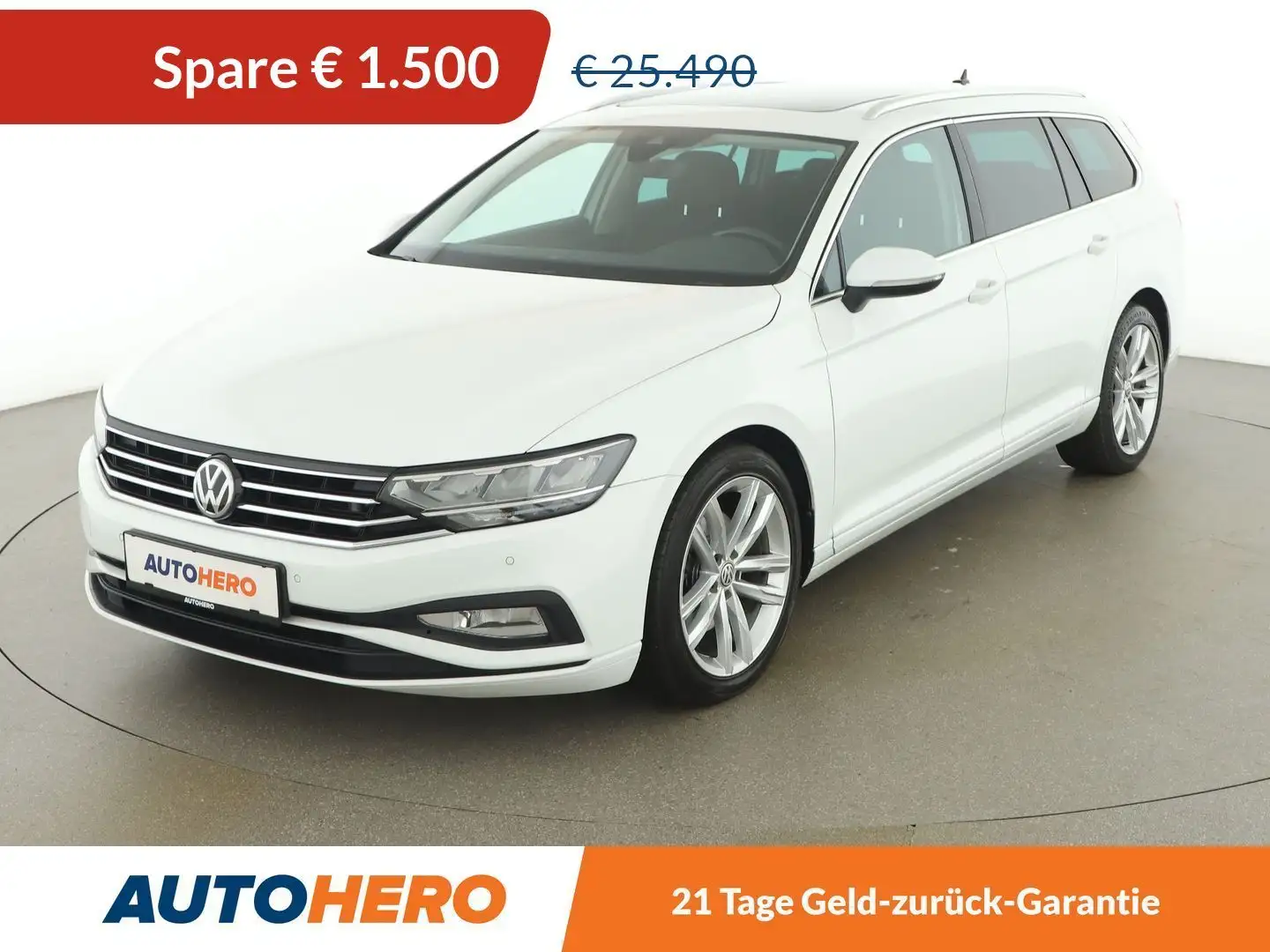 Volkswagen Passat 2.0 TDI Business 4Motion Aut. *LED*SPUR*CAM*AHK* Weiß - 1