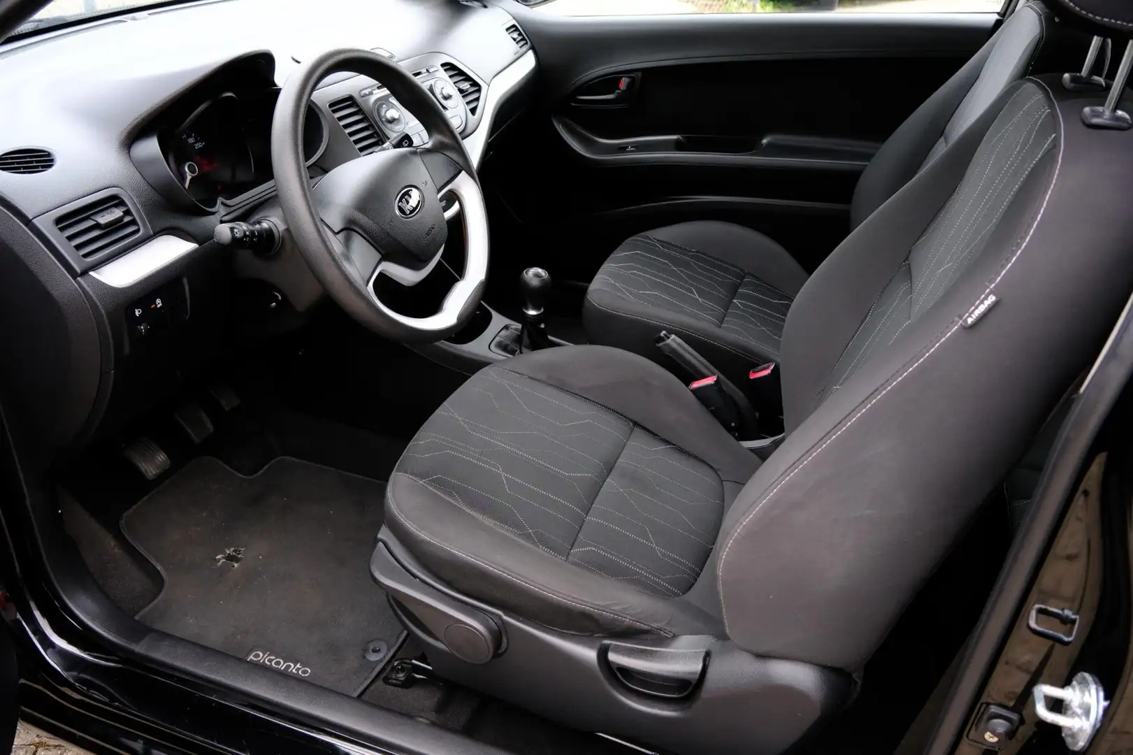 Kia Picanto 1.0 CVVT ISG Comfort Pack Airco|Elec. ramen Zwart - 2