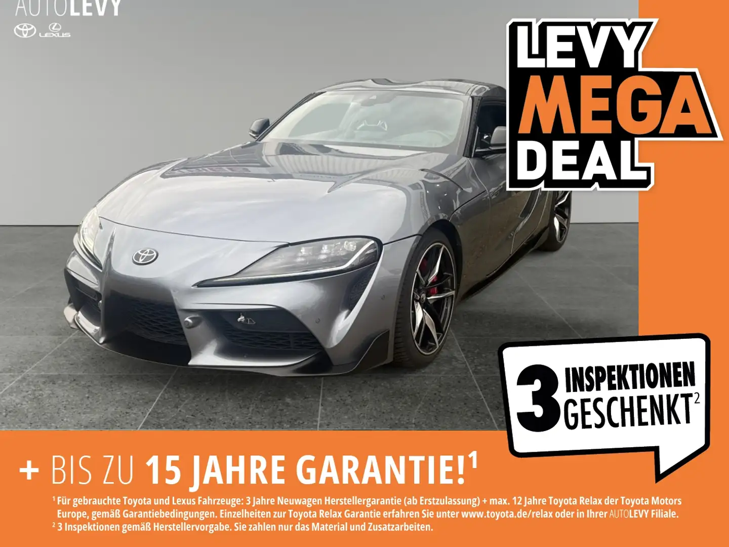 Toyota Supra GR 3.0 Legend *SHZ*HUD*JBL*PDC*KAMERA* Grau - 1