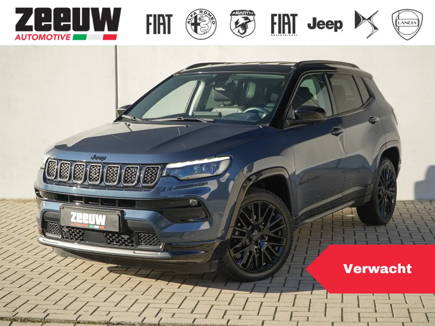 Jeep Compass 1.5T e-Hybrid 130 PK S | Leder | Winter | Camera | Bleu - 1