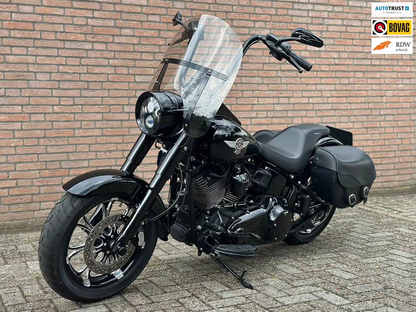 Harley-Davidson Fat Boy Chopper 117 FLSTF Softail S Nieuwstaat Negro - 1