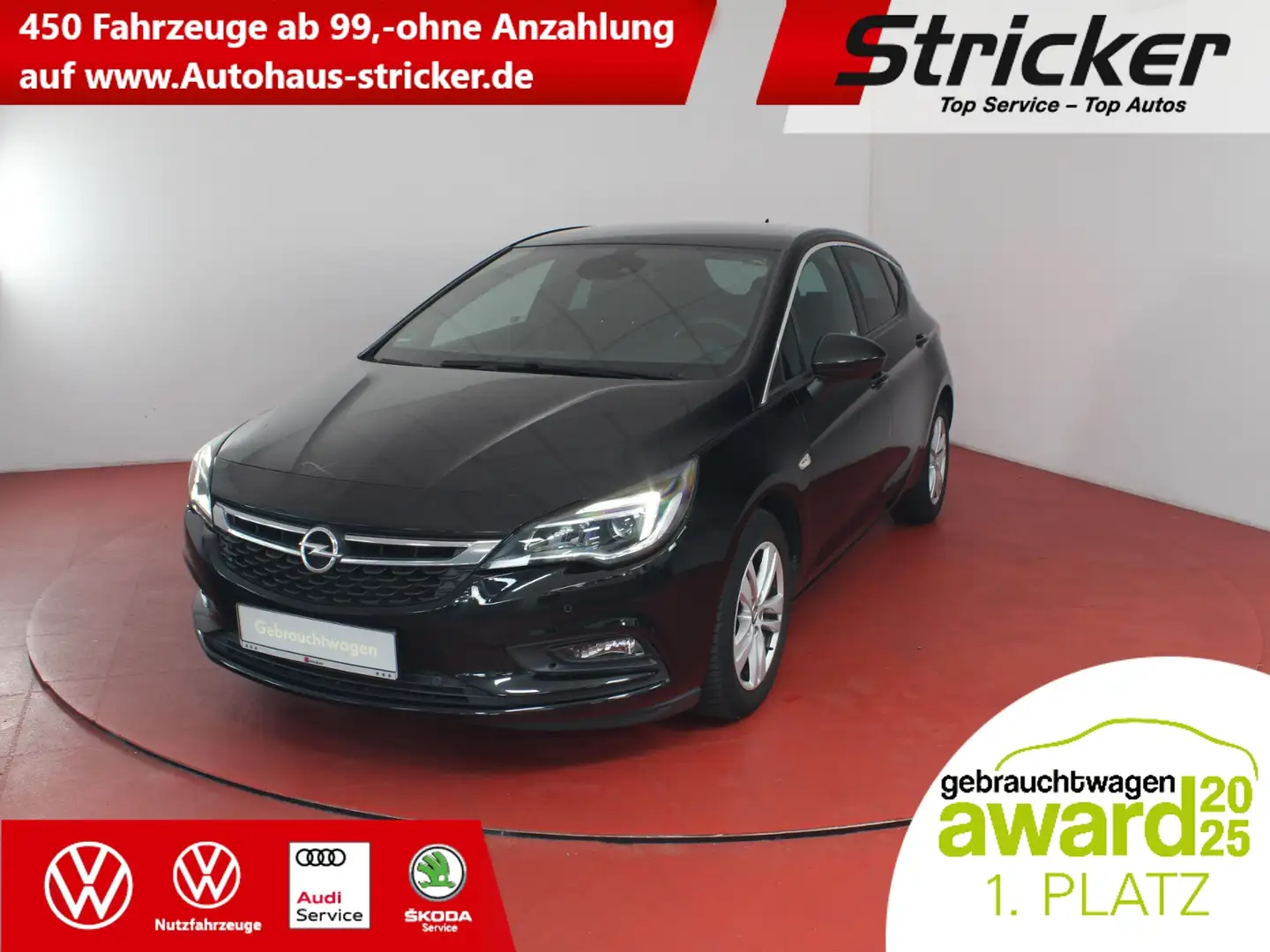 Opel Astra Dynamic 1.4 Turbo TÜV bis 06.2027 Bluetooth Navi Schwarz - 1