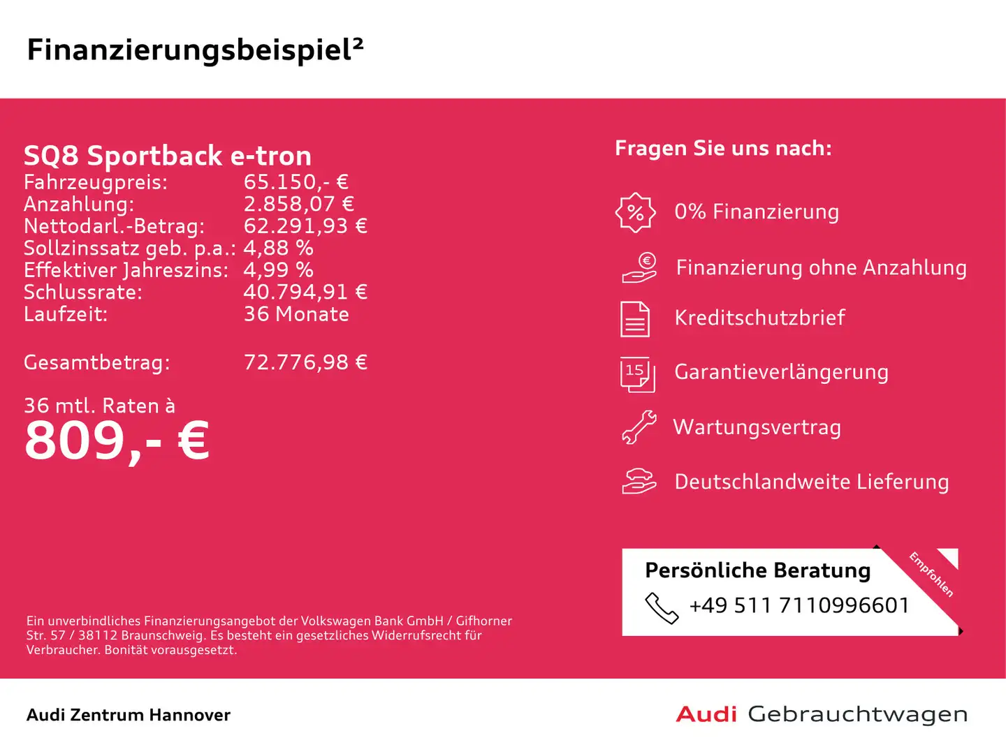 Audi SQ8 e-tron SQ8 Sportback e-tron quattro virtual AHK Pano Weiß - 2