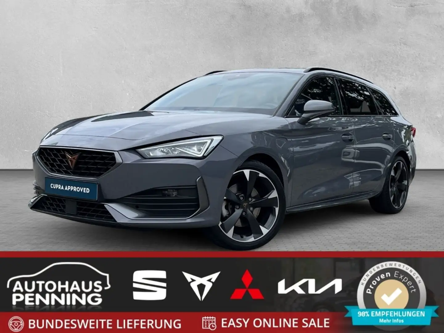 CUPRA Leon ST 1.4 e-HYBRID AHK LED ACC FULL LINK NAVI WINTERP Grau - 1