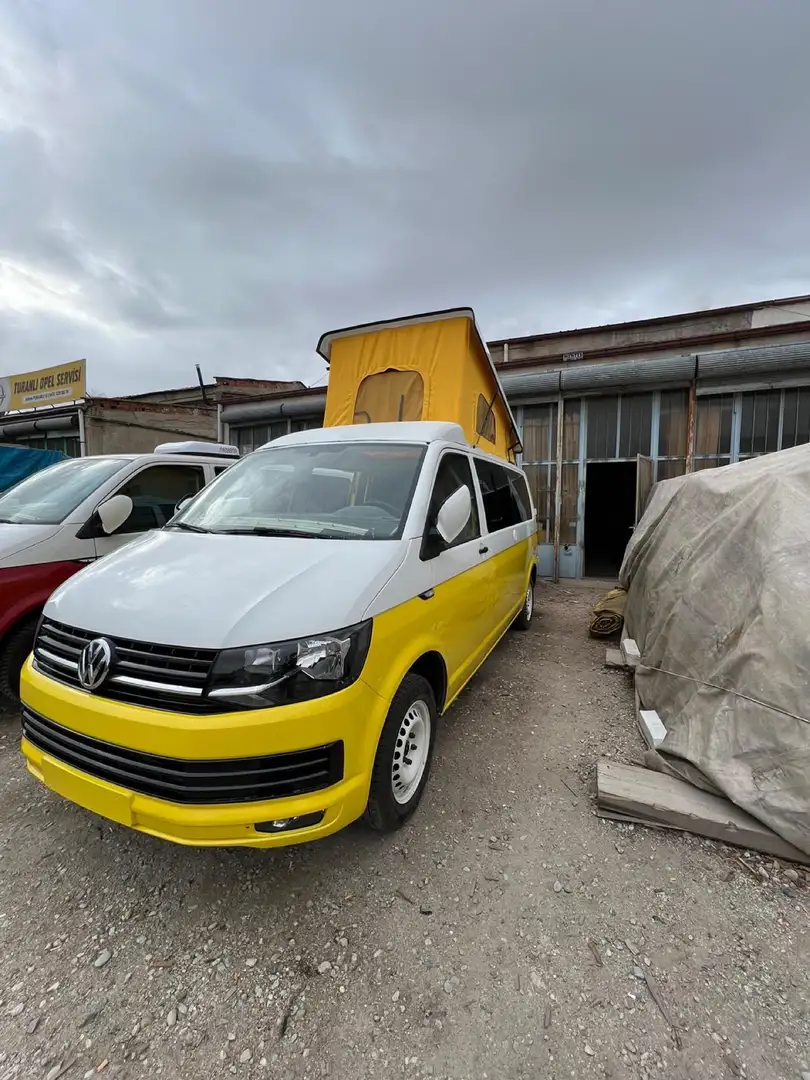 Volkswagen T6 Multivan california full tetto a soffietto perfetto nuovo Giallo - 2