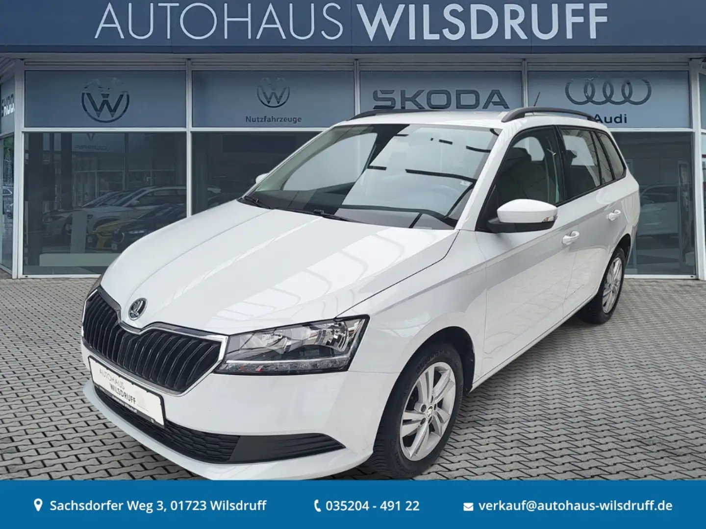 Skoda Fabia Combi 1.0 TSi Ambition Tempomat Smart-Link Weiß - 1