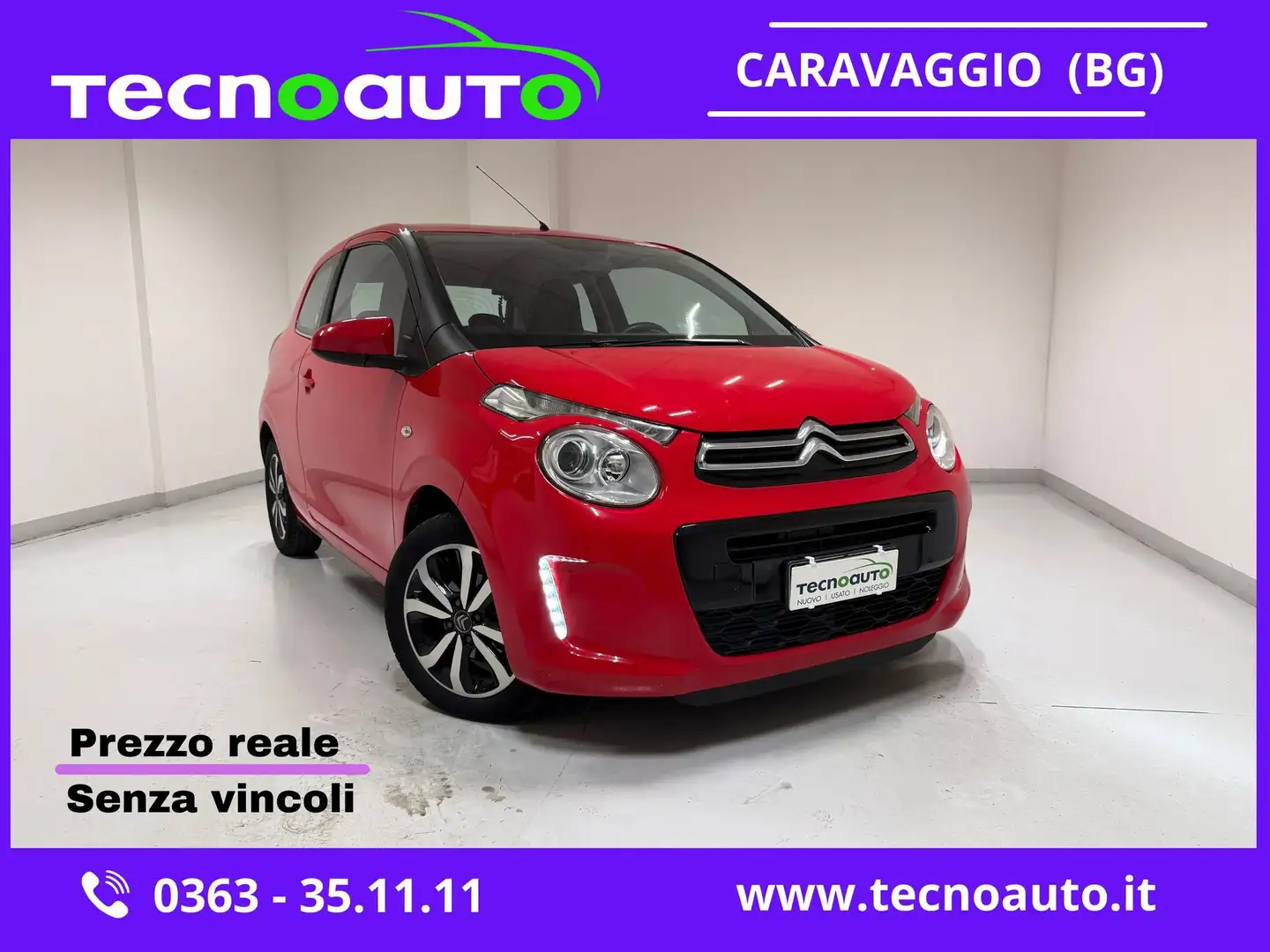 Citroen C1 C1 VTi 68 3 porte Shine Rouge - 1
