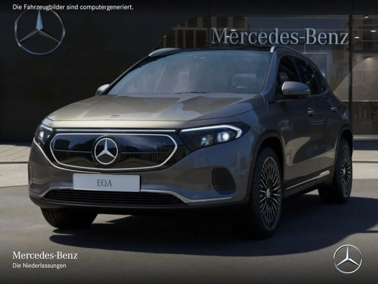 Mercedes-Benz EQA 300 4M ELECTRICART+20"+PLUS-PAKET+AHK+PANO+360 Grau - 2