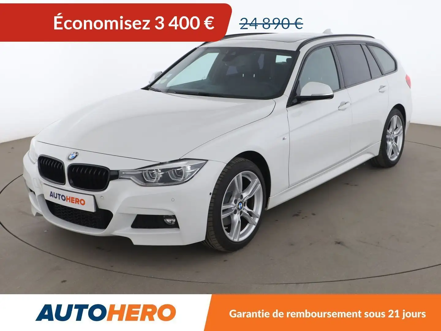 BMW 340 Touring 320d xDrive M Sport BVA8 Bílá - 1