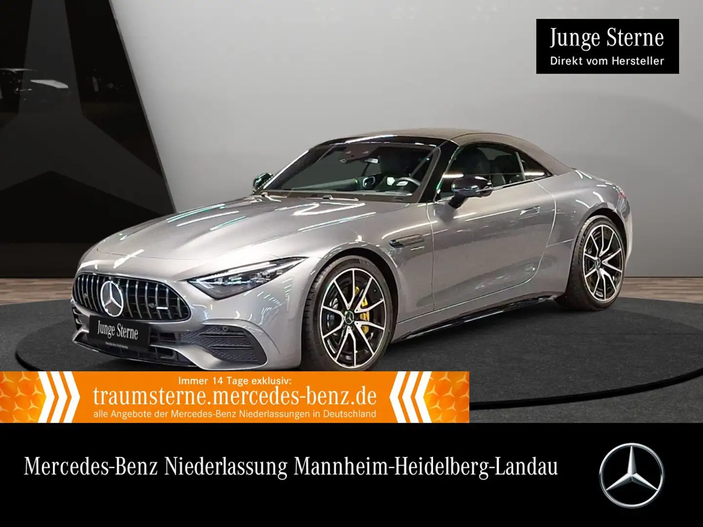 Mercedes-Benz SL 43 AMG Cab. Fahrass WideScreen Sportpak Distr+ Grau - 1
