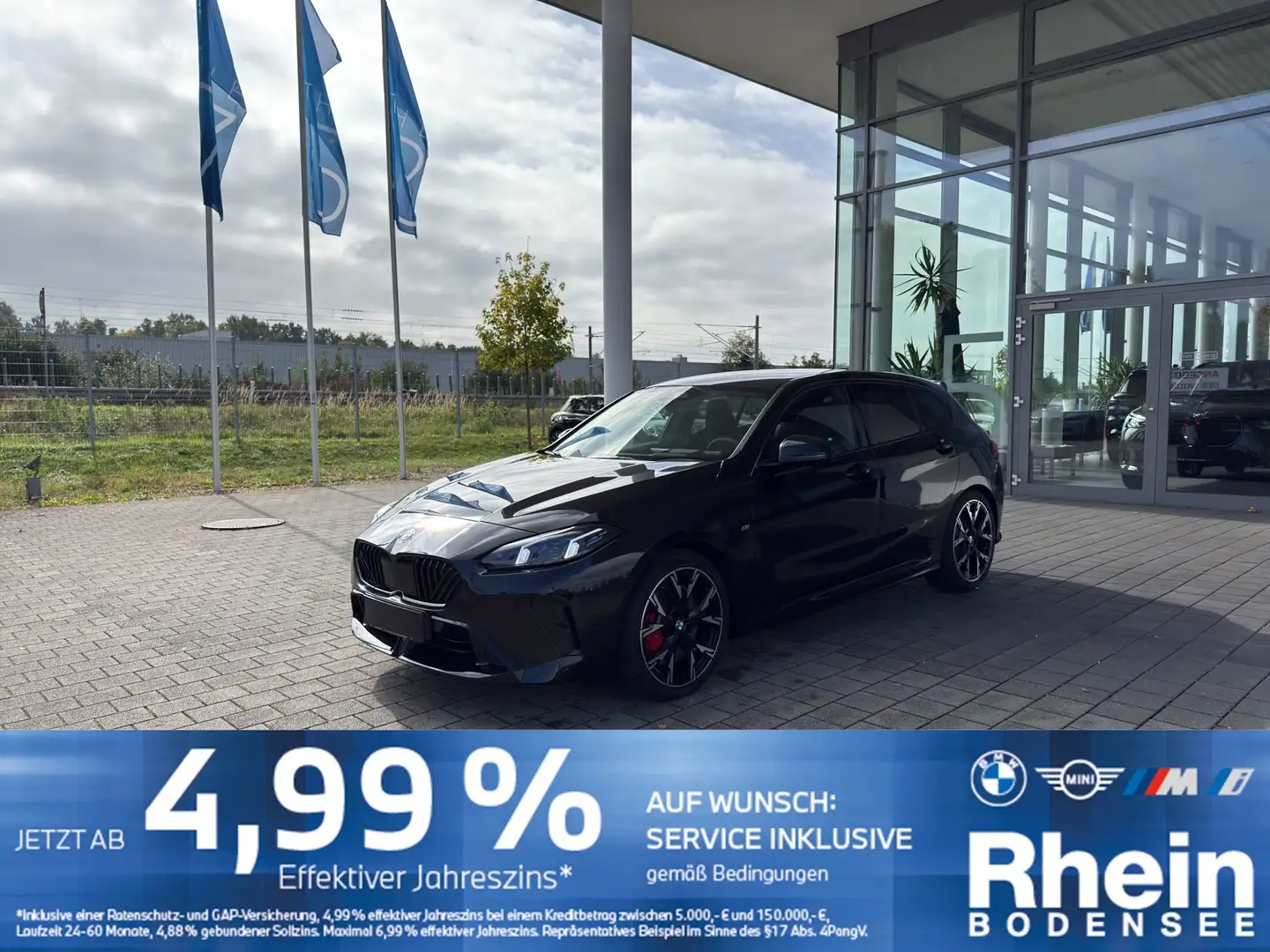 BMW 120 Limousine M Sport HUD 360° H&K SportpaketPRO Schwarz - 1