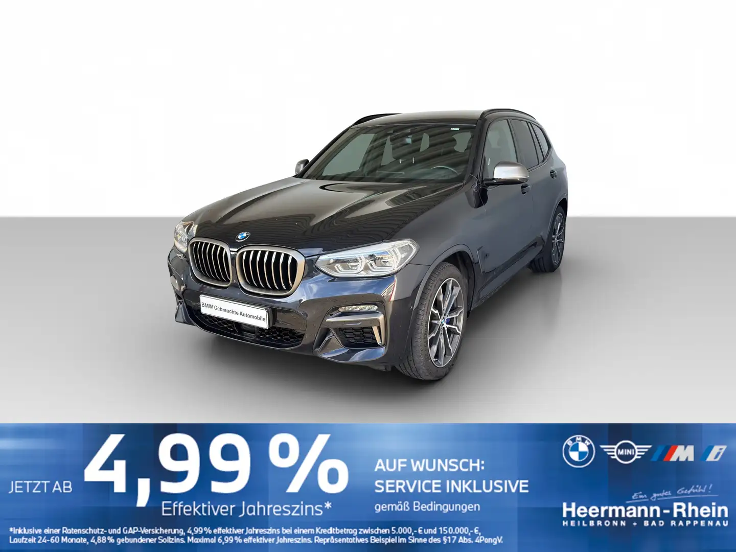 BMW X3 M 40dA M Paket LiveCock.Standh.HUD.LED.ParkAss Schwarz - 2