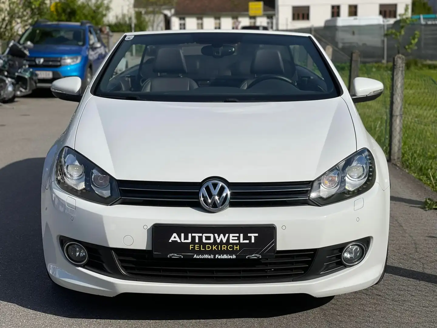 Volkswagen Golf Cabriolet Basis Comfortline *WENIG KM *TEILLEDER *APPLE CAR Wit - 2