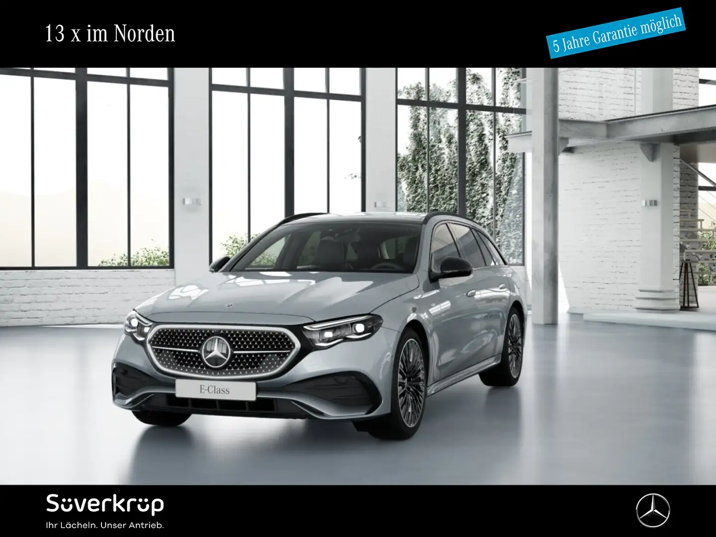 Mercedes-Benz E 300 de T mit EQ Hybrid Technologie AMG NIGHT Silber - 1
