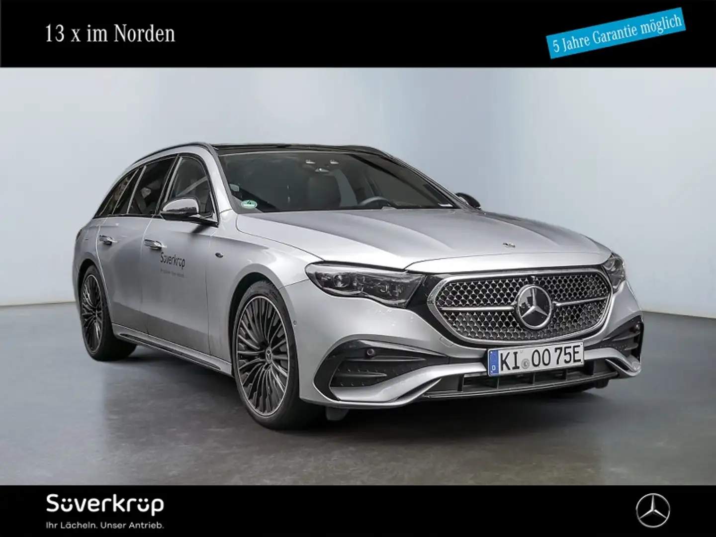 Mercedes-Benz E 300 de T mit EQ Hybrid Technologie AMG NIGHT Silber - 1