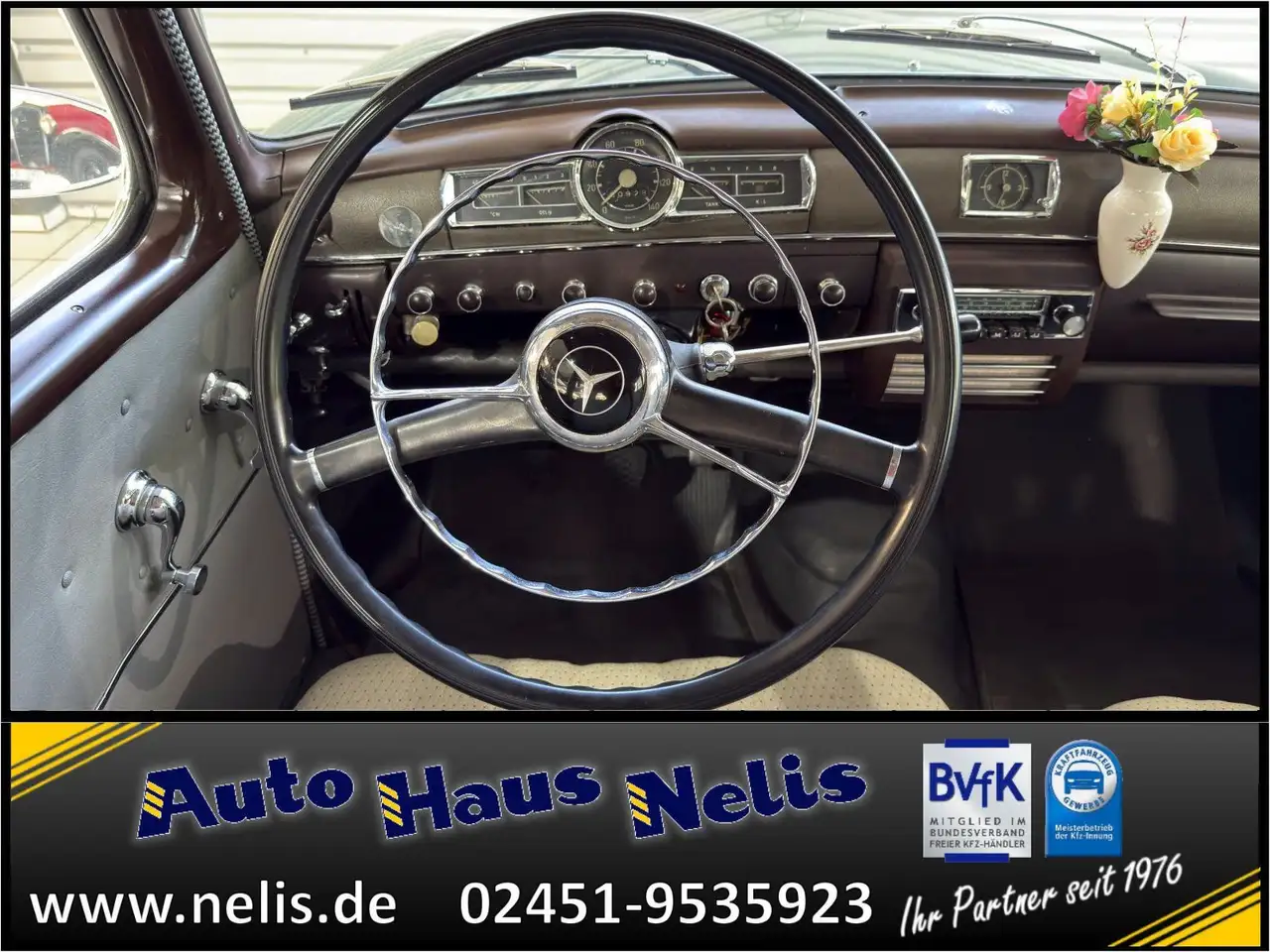Mercedes-Benz 180 Ponton Faltdach Radio-Blaupunkt Reserverad Z, foto 12