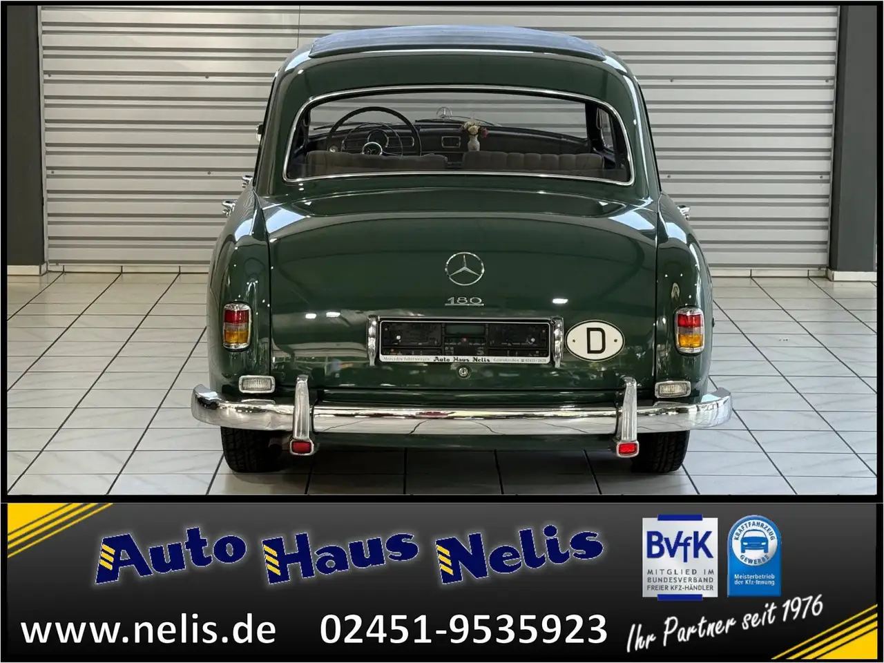 Mercedes-Benz 180 Ponton Faltdach Radio-Blaupunkt Reserverad Z, foto 5