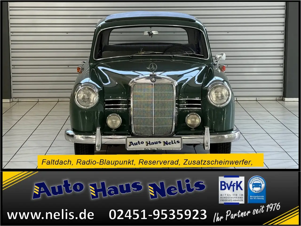 Mercedes-Benz 180 Ponton Faltdach Radio-Blaupunkt Reserverad Z, foto 3