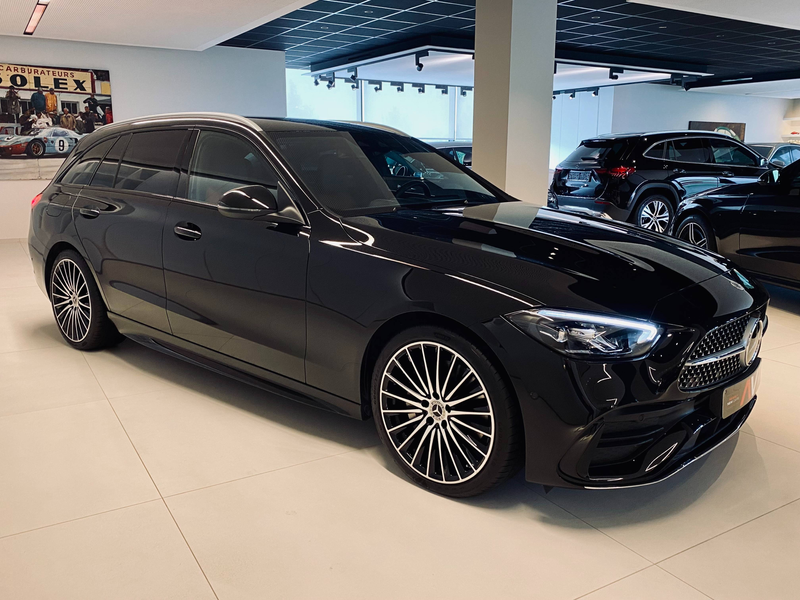Mercedes-Benz C 200 9G AMG Advanced 19"/Distronic/Leder-Sienabruin/Dodehoek/Ambiente/Trekhaak