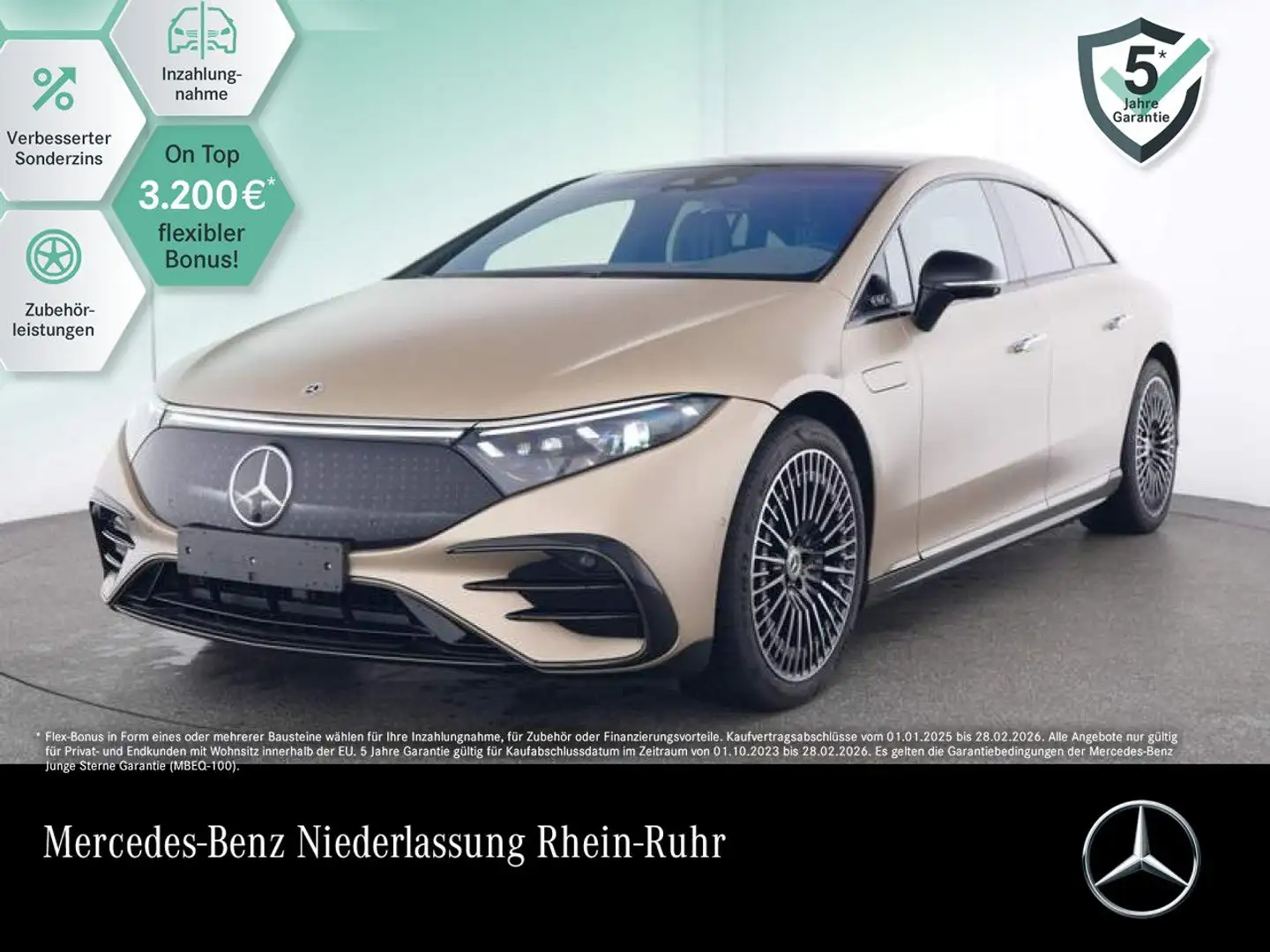 Mercedes-Benz EQS 580 4MATIC AMG Fahrass Fondent Pano Burmester Bronze - 1