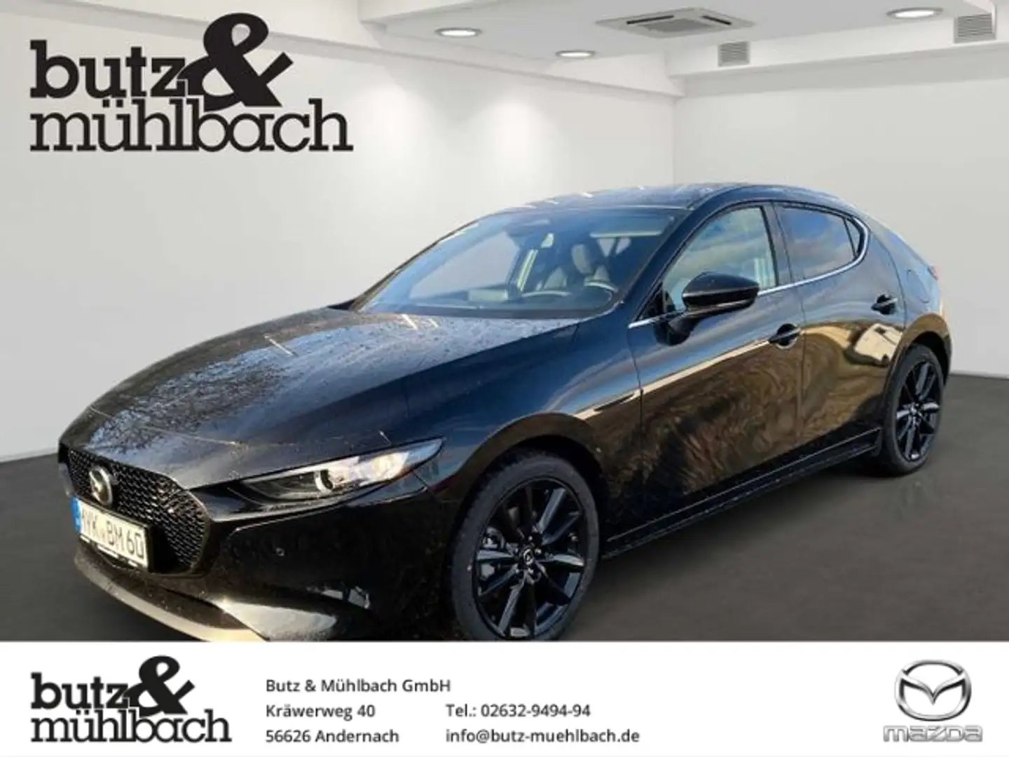 Mazda 3 e-SKYACTIV-G 140 M HYBRID HOMURA Navi LED Apple Ca Чорний - 1