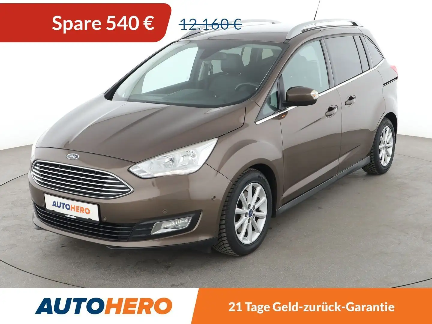 Ford Grand C-Max 1.0 EcoBoost Titanium*TEMPO*PDC*SHZ*KLIMA*GARANTIE Braun - 1