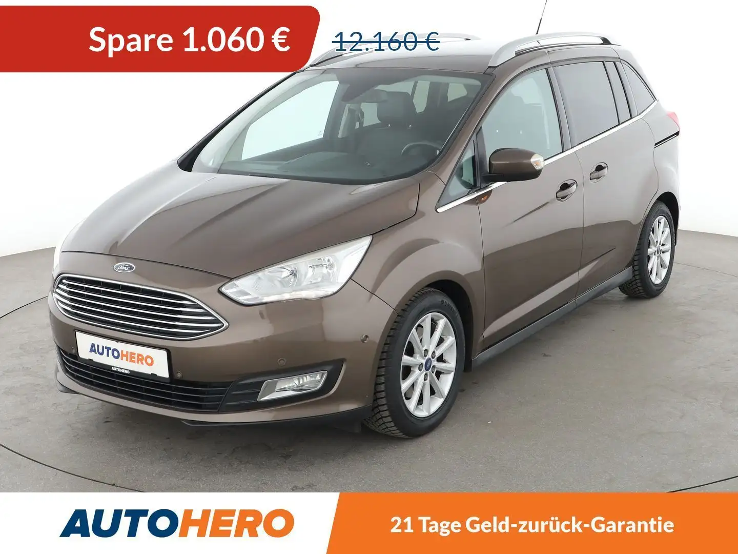 Ford Grand C-Max 1.0 EcoBoost Titanium*TEMPO*PDC*SHZ*KLIMA*GARANTIE Brun - 1