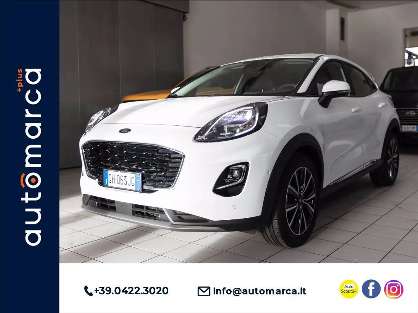 Ford Puma 1.0 ecoboost h Titanium s&s 125cv auto Bianco - 1
