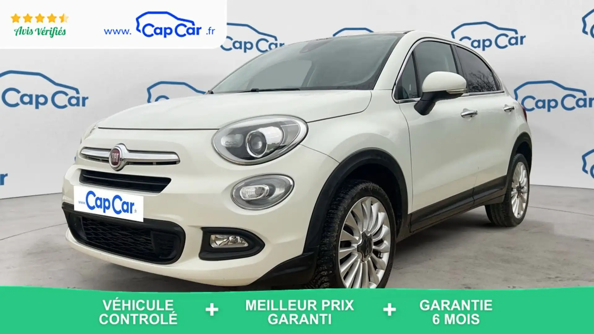 Fiat 500X 1.4 MultiAir 140 4x2 Lounge Blanc - 1