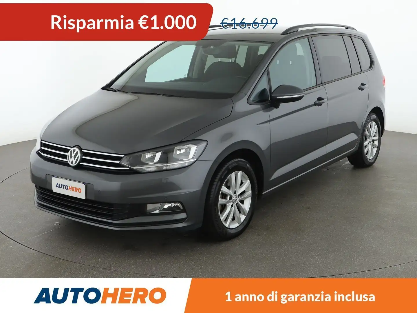 Volkswagen Touran 2.0 TDI Business 150 CV Grigio - 1
