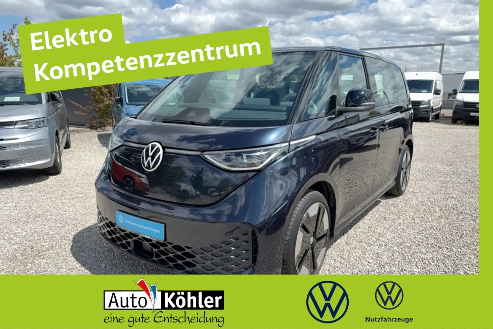 Volkswagen ID. Buzz Pro Matrix 2xKlima 360 ACC AHK AUT Kam. Bleu - 1