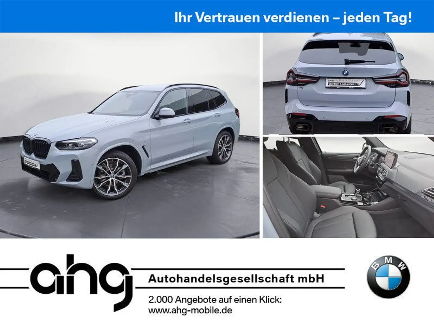BMW X3 xDrive20d AT M Sportpaket Memory vorn HIFI Gris - 1