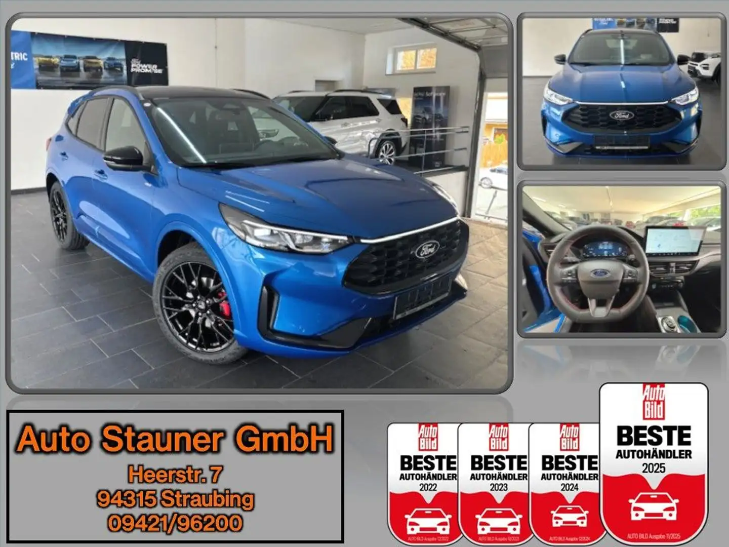 Ford Kuga ST-Line X PHEV 2.5 Auto/PANO/AHK/SHZ/ACC/LH Blau - 1