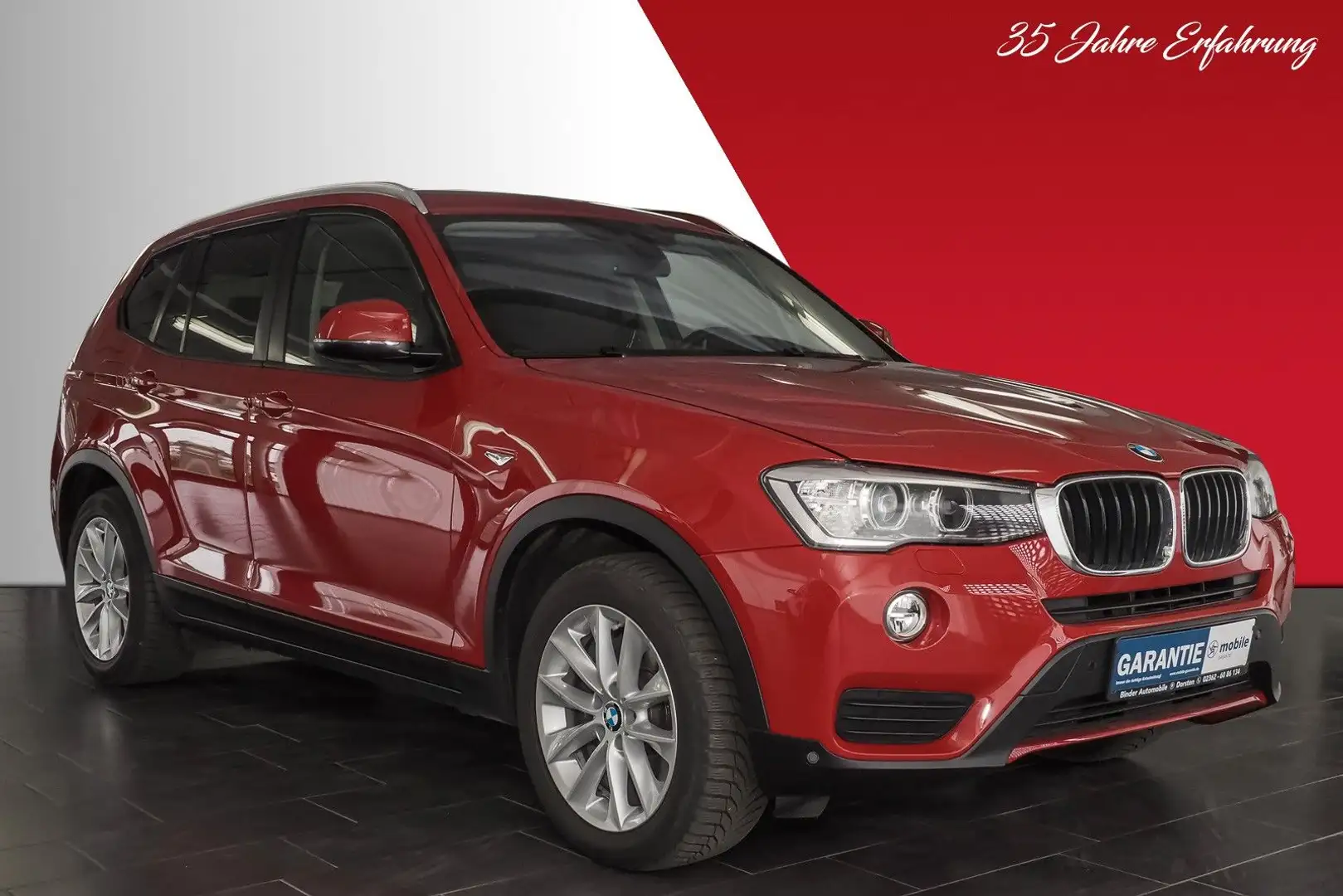 BMW X3 xDrive 20d Advantage*4x4*AHK*VOLLE GARANTIE* Red - 2