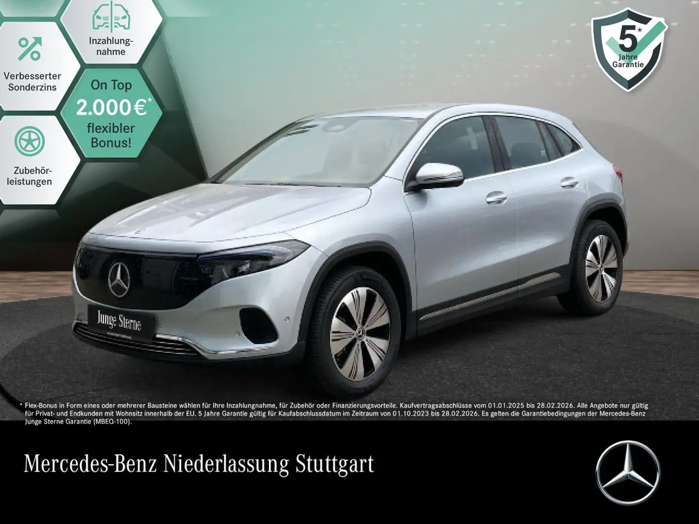 Mercedes-Benz EQA 350 4M PROG+ADVANCED+AHK+KAMERA+SPUR Silber - 1