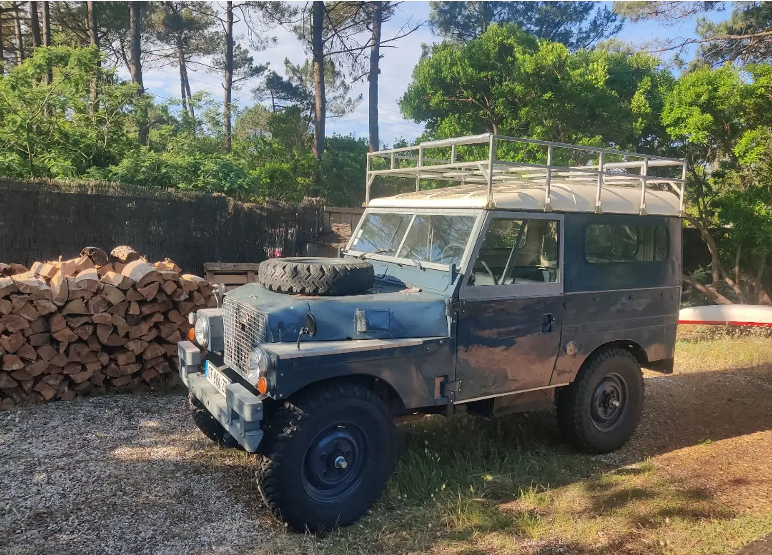 Land Rover Series Bleu - 1