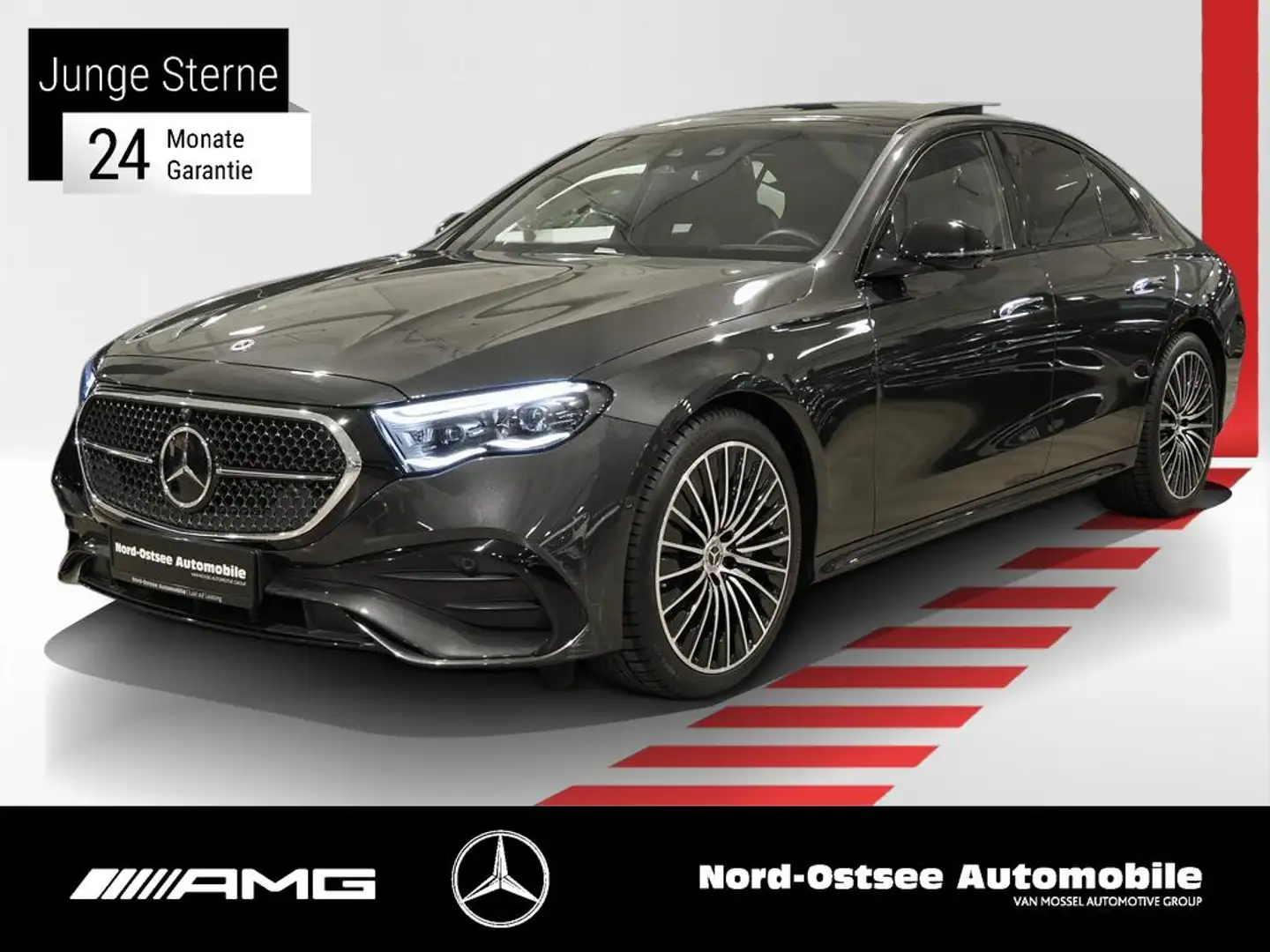 Mercedes-Benz E 200 AMG PANO BURMESTER NIGHT SHZ Gris - 1