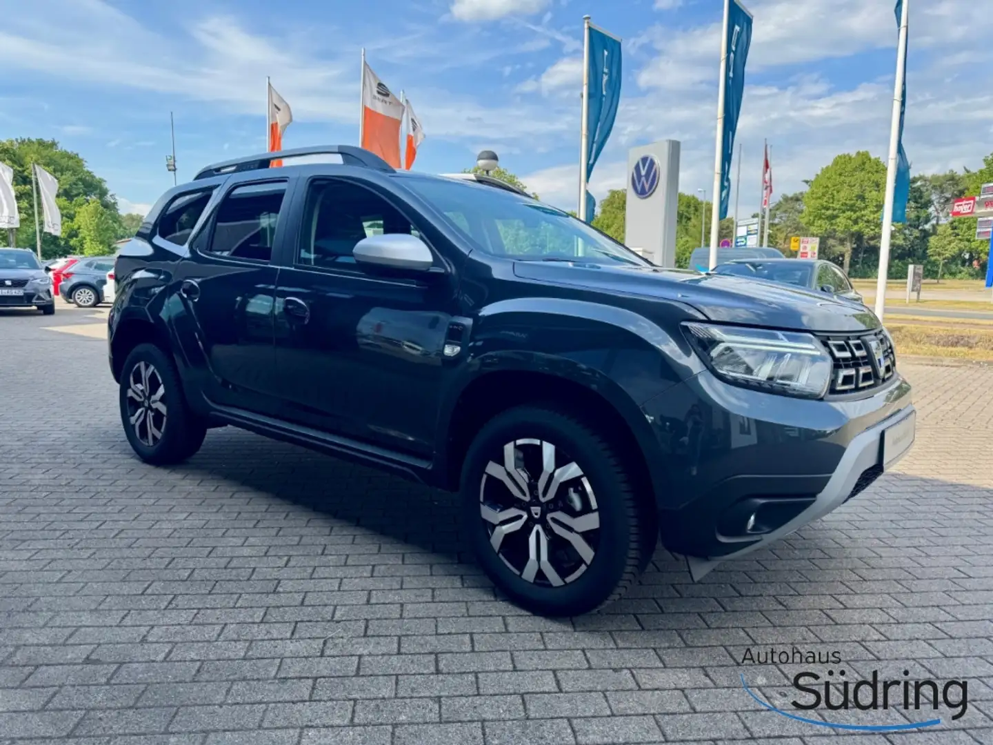 Dacia Duster II 1.3TCe 150 Prestige 4WD Navi Leder 360 Kamera Grijs - 2