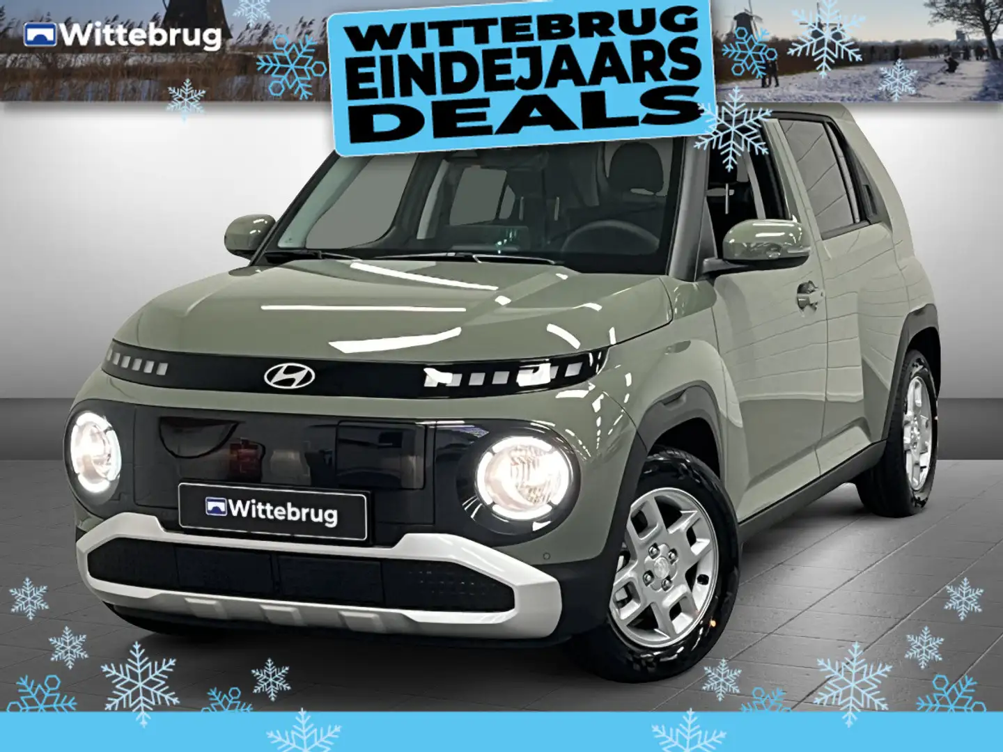 Hyundai Inster Pulse 49 kWh WINTER PACK | NAVIGATIE | LICHTMETALE Vert - 1