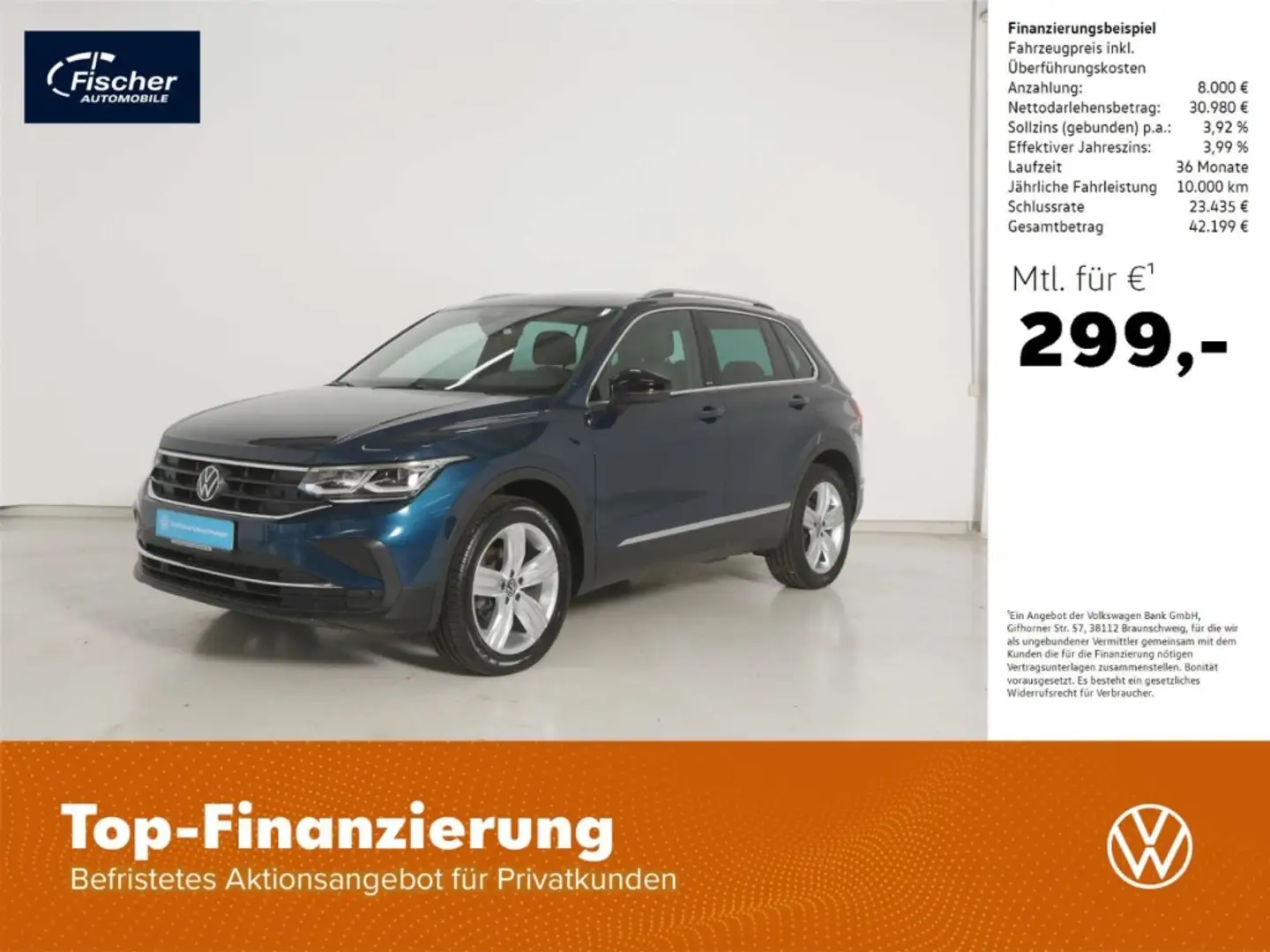 Volkswagen Tiguan 2.0 TDI 4Motion Move Blau - 1