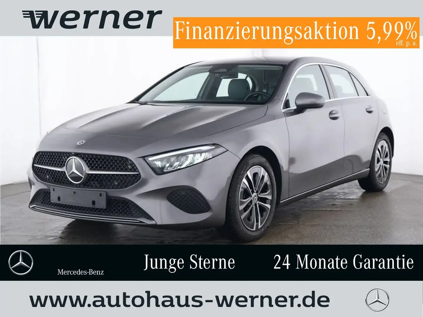 Mercedes-Benz A 180 PROGRESSIVE ADVANCED VZA WINTER MBUX KAMER Gris - 1