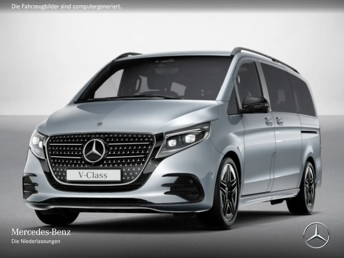 Mercedes-Benz V 300 d 4M EXCLUSIVE+Allrad+AMG+SchiebDa+9G+AHK Silber - 2