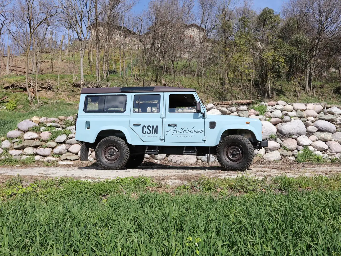 Land Rover Defender RILAND 110 -TOTALMENTE RESTAURATO- Blauw - 2